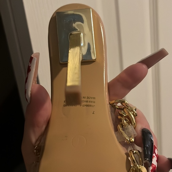 Clear chained open toe heels - Picture 4 of 4